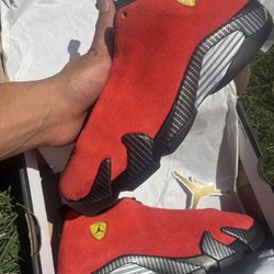 DS “ Ferrari Red “ Jordan 13’s SZ 7