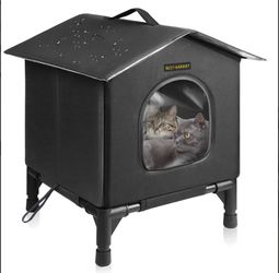 Cat House for Indoor and Outdoor Cats in Summer, open box