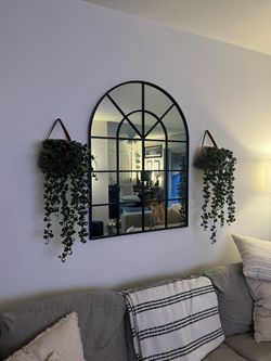Mirror and baskets
