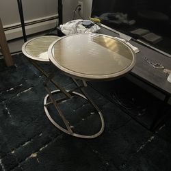 Vintage Tinted Glass Coffee table. Coffee Table comes with A Free Lamp!