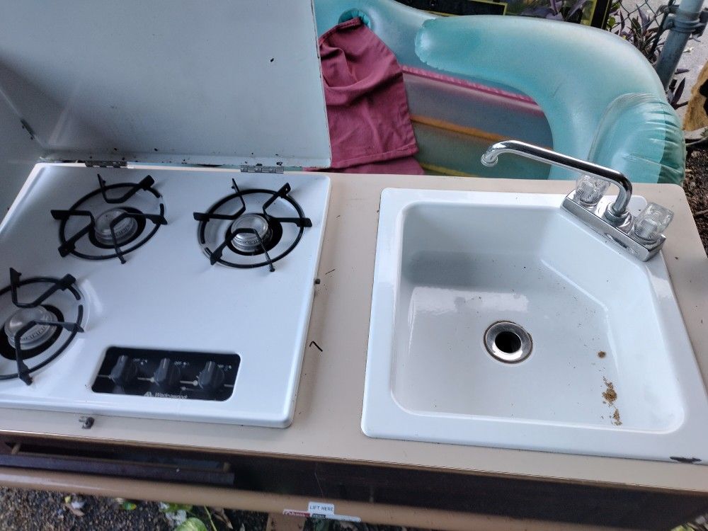 Pop Up Camper Fold Down Stove & Sink $200 obo.