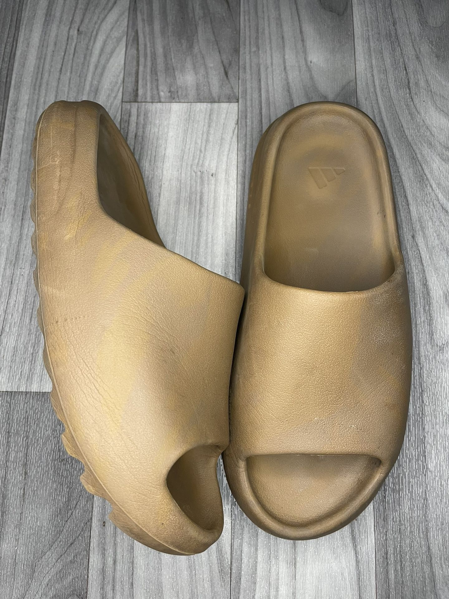 Ochre Yeezy Slides