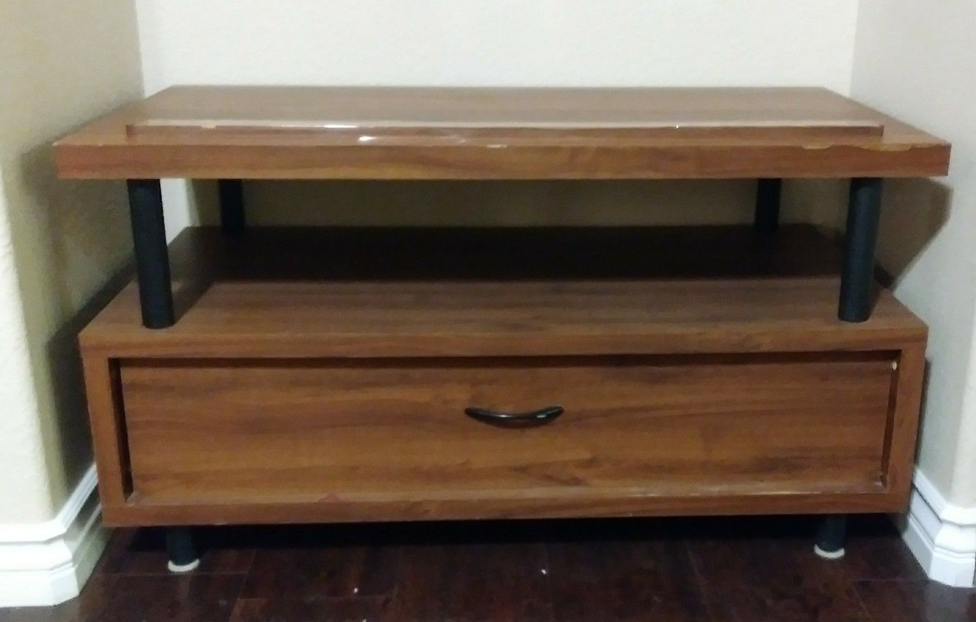 TV table with large drawer