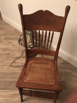 Pressed back chairs. 6