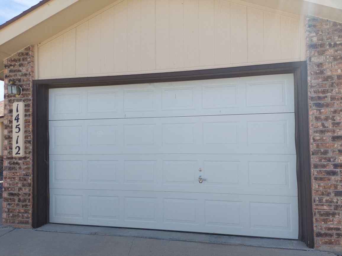 12ft.×7ft. Garage Door, Opening motor and all hardware included.