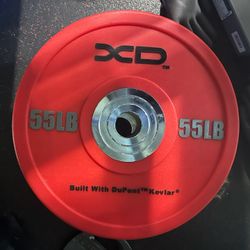 55lbs Bumper Olympic Weight Plates