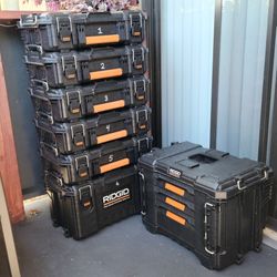 Ridgid Pro Gear 2.0 Stackable Tool Box Set