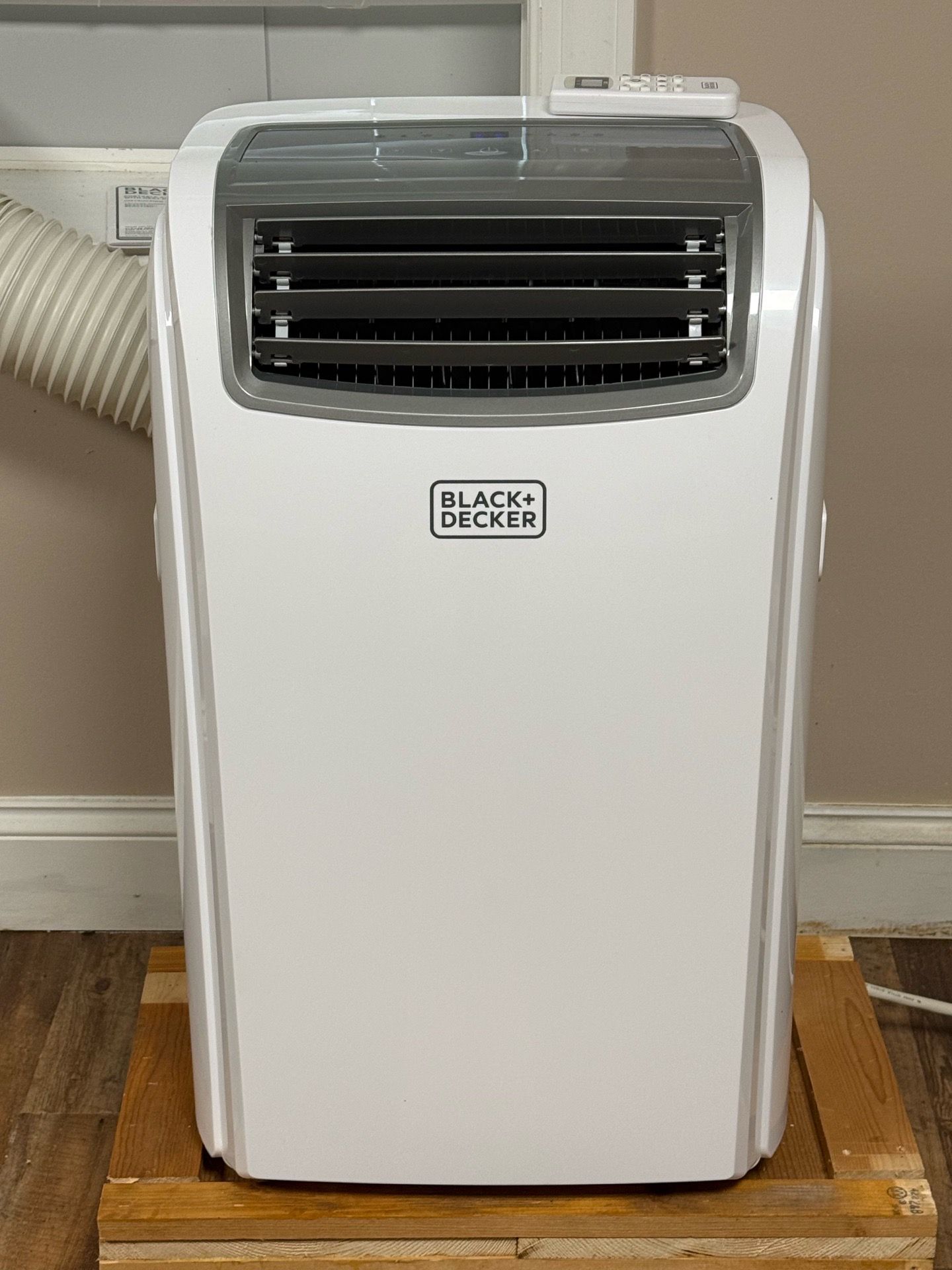 Portable heat pump.