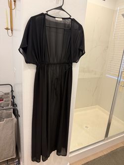 Black sheer cover up