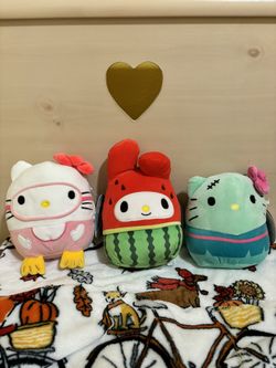 Hello Kitty And My Melody Plushies $15 Each