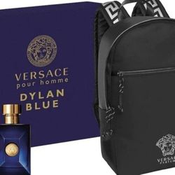 Versace Dylan Blue Pour Homme 3.4oz Giftset With Backpack See My