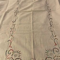 Vintage Holiday Table Cloth-Gobble!