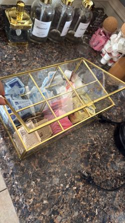 Organizer Gold & Glass