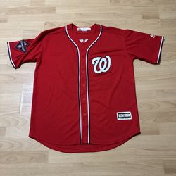 MLB Nationals Majestic Cool Base Jersey Juan Soto World Series Champions 2019