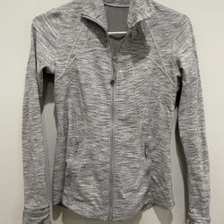 lululemon heathered grey defined jacket