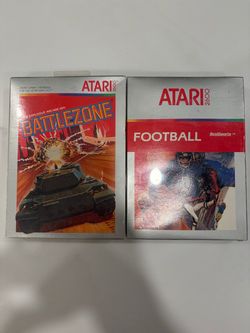 Atari 2600 Football & Battlezone Video Games – Brand New / Shrink-Wrapped