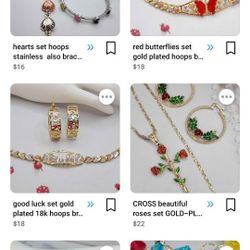 Gold Plated Stainless Steel Sterling Silver Real 925