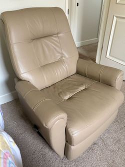 Leather Swivel Recliner