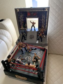 WWE Mini Figures With Ring