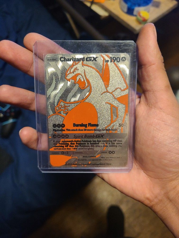 CHARIZARD GX ULTRA RARE GOLD CARD - GOLDEN CUSTOM POKEMON CARD