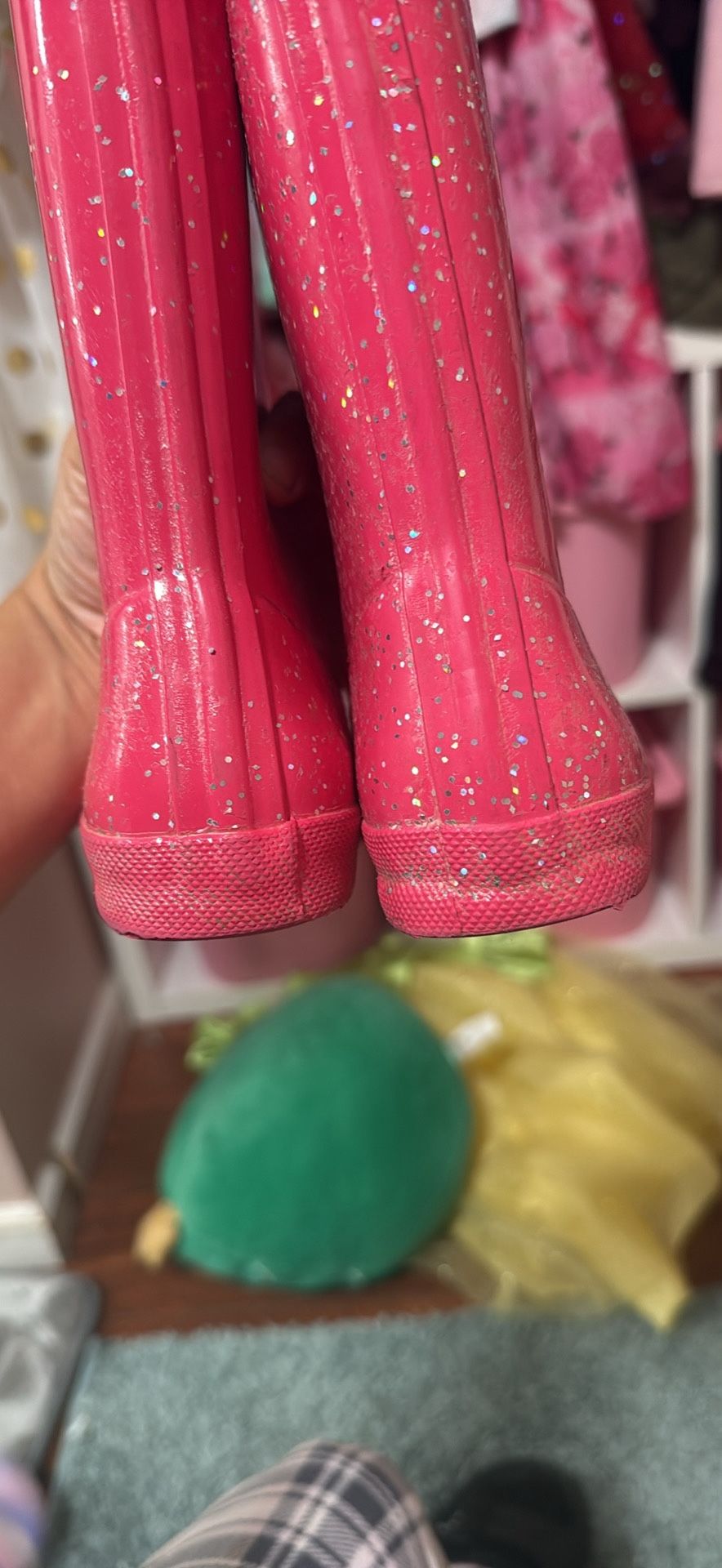 Hunter Boots Pink Glittery