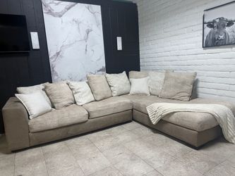 Large Beige Sectional Sofa Free Delivery
