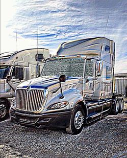 Full set cab privacy sunshades for International truck