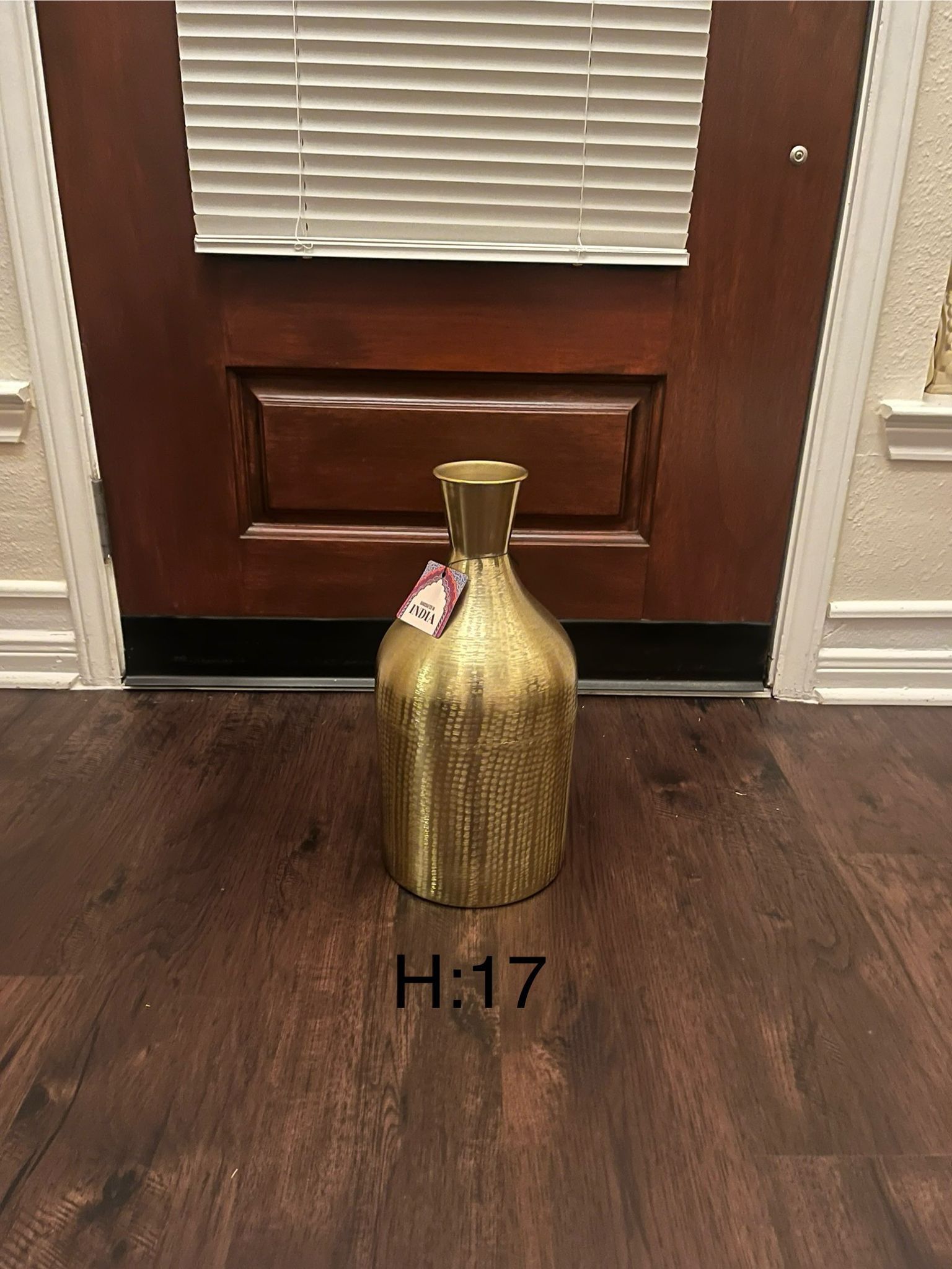 New Metal Gold Vases Set Of Two