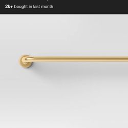 Two Curtain Rods 66”-120” Blackout Round Curtain Rod 