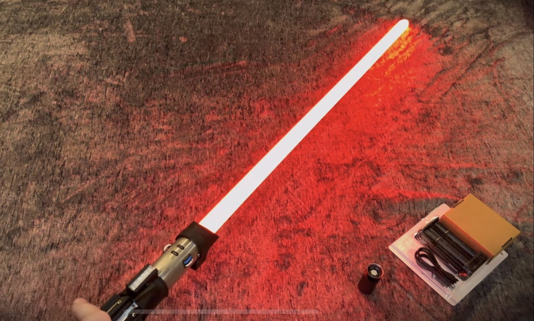 Galaxy’s Edge Darth Vader Neopixel Lightsaber Converted By Pitt Force Five New