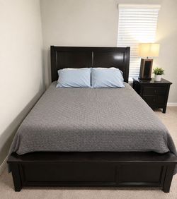 Ashley Furniture "Porter" Queen Sleigh Storage Bed Frame - Real Heavy Wood