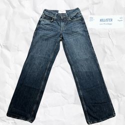 Hollister Baggy Dark Wash Jeans 