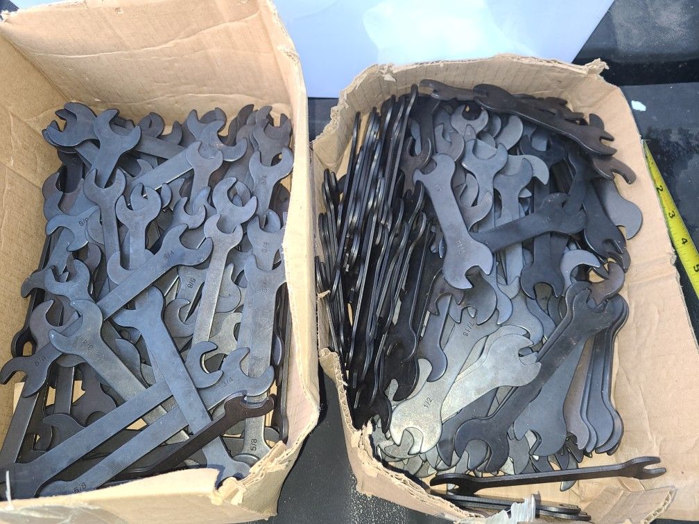 Lot of  Super Thin 3/4" - 5/8" and 1/2" - 7/16" Wrenches