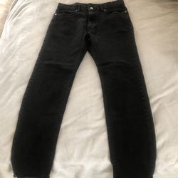Men Black Pants Size 32
