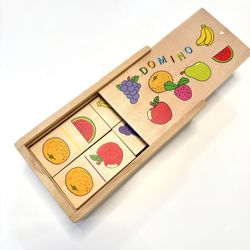 Domino Fruit-Themed Wooden