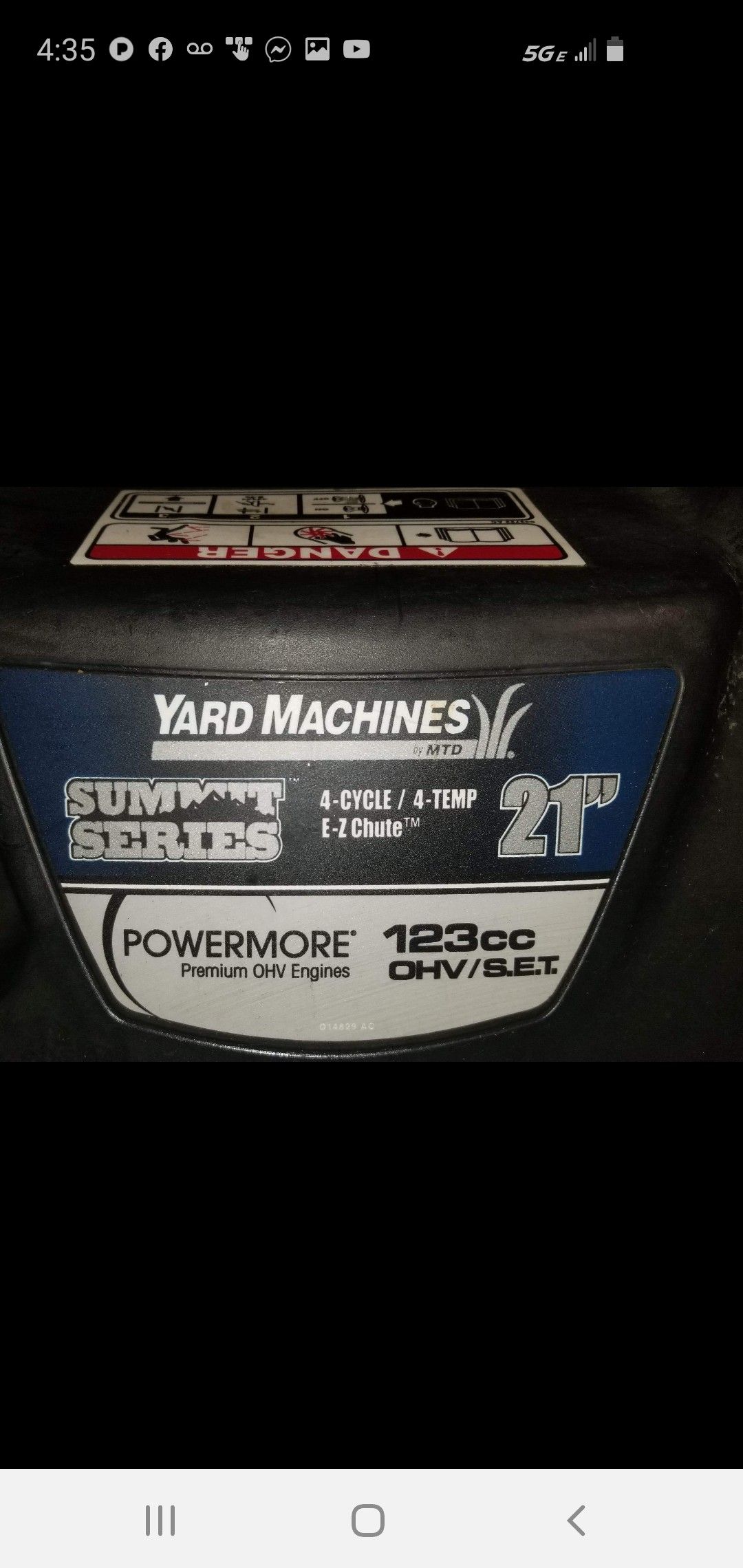 MTD SUMMIT SERIES 21"POWERMORE SNOWTHROWER