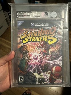 Factory Sealed Black Label Super Mario Strikers for GameCube VGA Graded