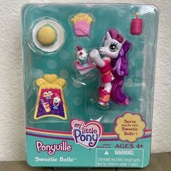 My Little Pony Ponyville Serve Snacks With Sweetie Belle NIB RETIRED