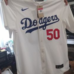 AUTHENTIC BRAND NEW DODGER JERSEY RETAIL $175.00