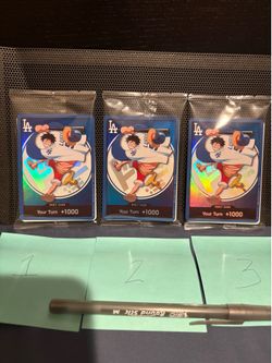 Luffy dodgers promo card with hat 7/2/26