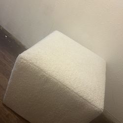 White Cube Stool 