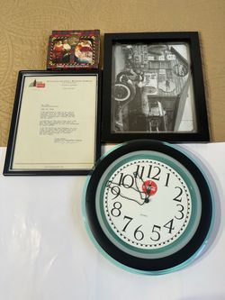 Coca-Cola Collectibles Lot – Clock, Frames & Cards