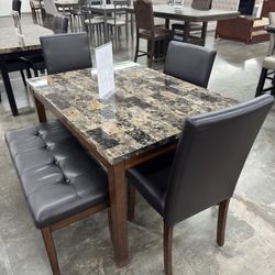 New 5pcs Dining Table Set 