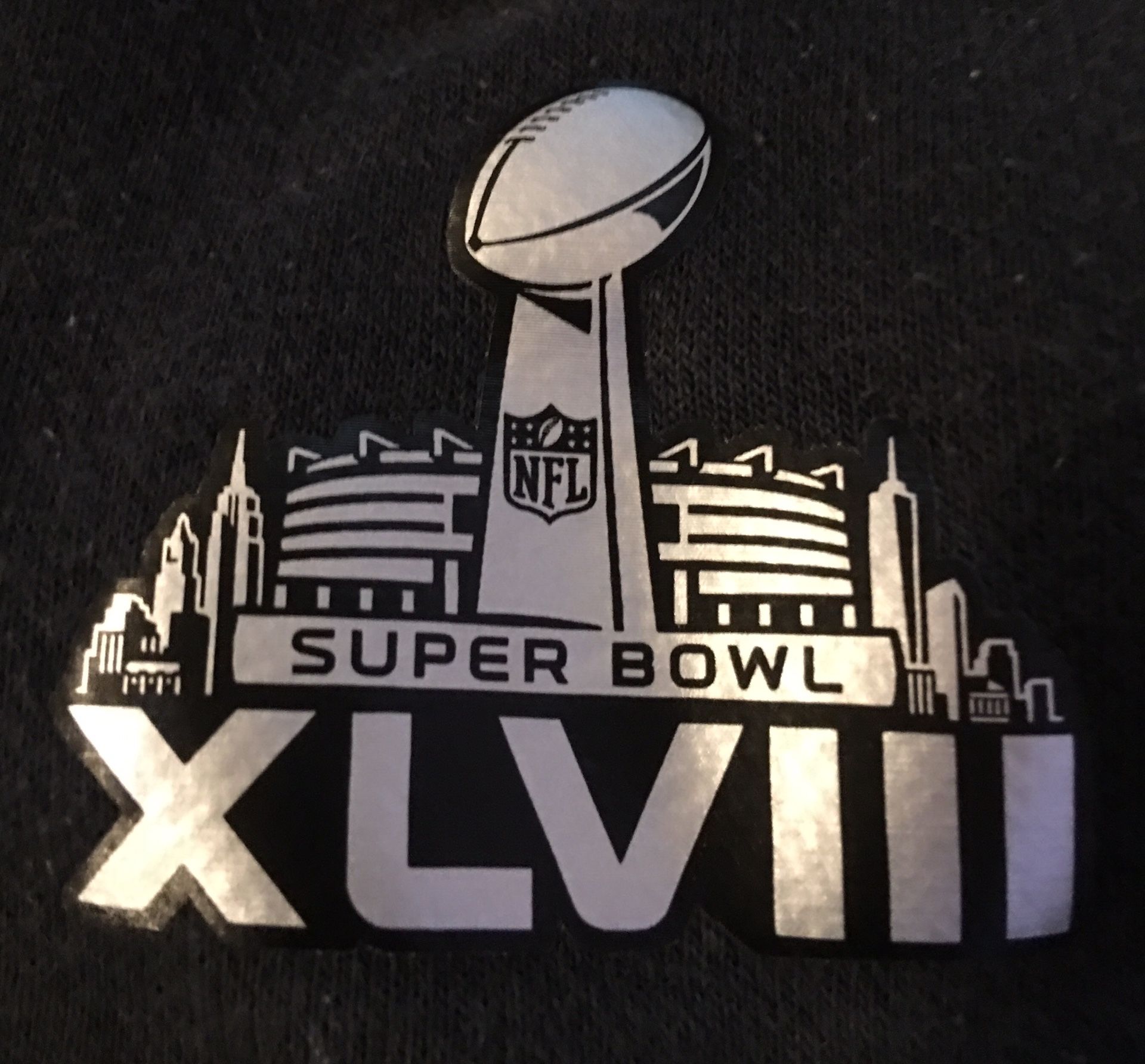 Black Sweatshirt hoodie super bowl XLVIII 48
