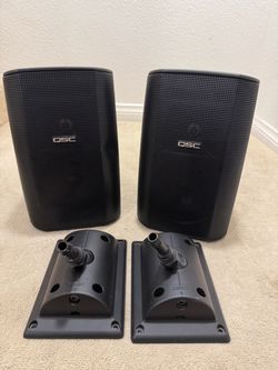 QSC AD-S52 AcousticDesign Speakers with Mounting Brackets
