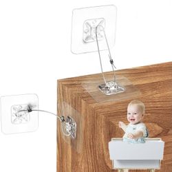 No Drill Metal Furniture Anchors 10 Pcs For Baby Proofing 14” Adhesive Anti Tip Furniture Wall Safety Straps For Child Keep Toddlers Safe From Falling