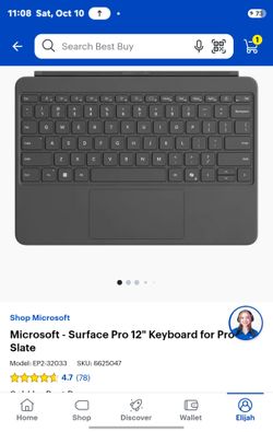 Keyboard Microsoft Surface pro 12"