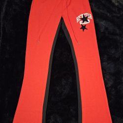 RockStar Original Mallor Red Stack Joggers - XL