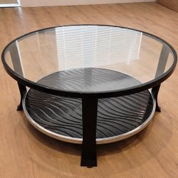 3-Piece Glass Table Set — Coffee + 2 End Tables