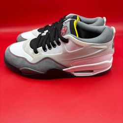 Air Jordan 4 White Fire, Red Black Size 8 IB(contact info removed) Box No Top